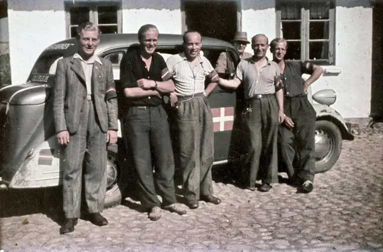 Modstandsgruppen Søstjernen i Gilleleje, Frihedskæmpere ved befrielsen 5. maj 1945.